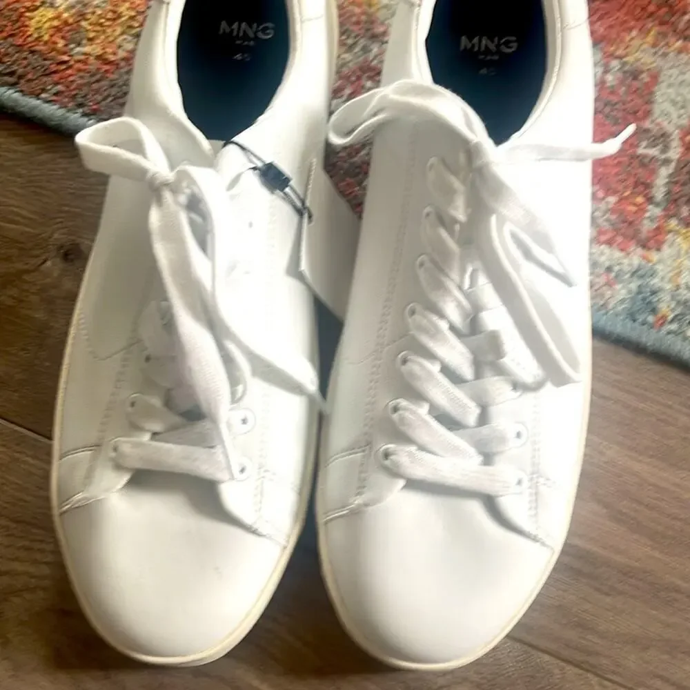 MNG Mango size 45 white man fashion sneaker shoes